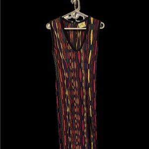 COOGI Multicolor Knit Sweater Dress